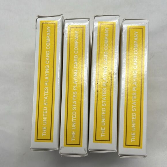 Four Decks of Yellow Bicycle Playing Cards - Picture 3 of 6